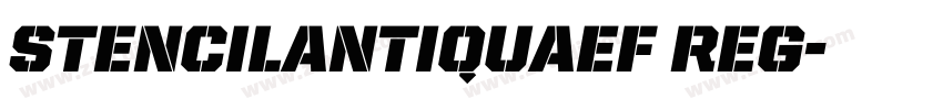 StencilAntiquaEF Reg字体转换
